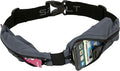 SPIbelt Dual Pocket Pro Running Belt for Adults, Expandable Pockets, Adjustable Waist, No Bounce, Anthracite with Black Zipper by SPIbelt