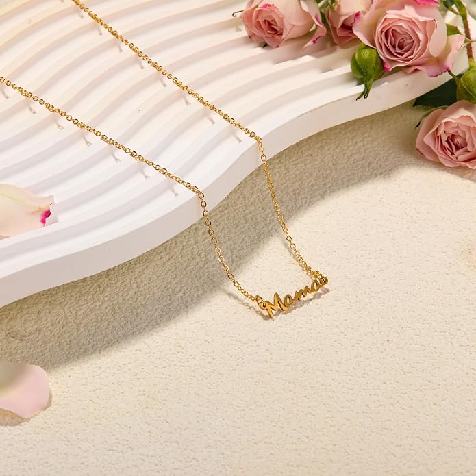 RZKING Golden Necklace for Women, Dainty Butterfly Heart Bow Rose Necklace, Gifts for Best Friend Sister Mom Girlfriend, Graduation Chritmas Birthday Anniversary Thank You Gifts - Image 4