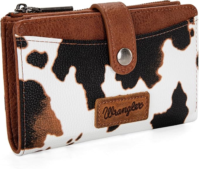 Wrangler Wallet for Women Bifold Card Holder with Zipper and ID Window - Image 5