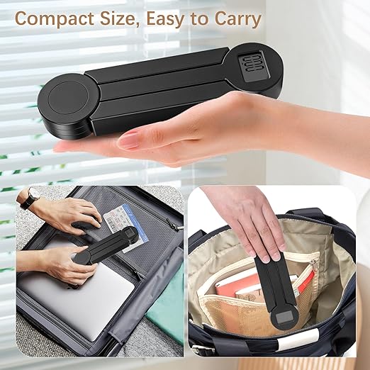 Folding Food Scale, Digital Kitchen Scale, Portable Food Scale Travel Scale for Food, Collapsible Mini Pocket Scale Grams and Ounces, Ideal for Diet Calorie Control Compact Kitchen (Black) - Image 2