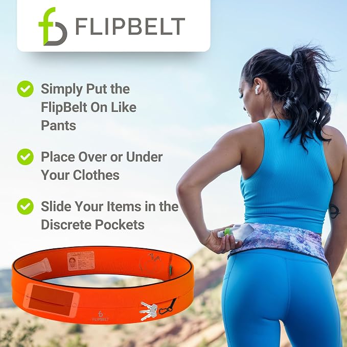 FlipBelt Classic Running Belt, Phone Holder for Running, Money Belt Pouch - Image 7