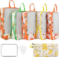 7 Pcs Compression Packing Cubes Travel for Suitcases, Luggage Organizer Washable Storage Bags Set for Backpack Travel- Packaging Cubes for Carry-Ons and Storage by Hitanfe