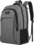 MATEIN Extra Large 18.4 Inch Laptop Backpack, TSA Friendly Travel Backpack | Laptop Compartment, Anti Theft, Flight Approved, College Business Work Big Bag for Women Men, Daily Commute & Office, Grey by MATEIN