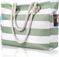 Clothirily Beach Bag for Women, Large Beach Tote Bag Waterproof with Zipper | Large Capacity Swim Pool Bag, Inner Pockets, Sandproof Foldable Beach Tote for Travel Essentials by Clothirily
