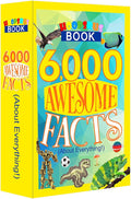 6000 Awesome Facts Book Safe with Real Pages, Fun Diversion Book Safe Lock Box with 3-Digit Combination Lock, Secret Compartment Money Saving Box for Kids and Adults, 9.3" x 6.0" x 2.3" by Ulixu