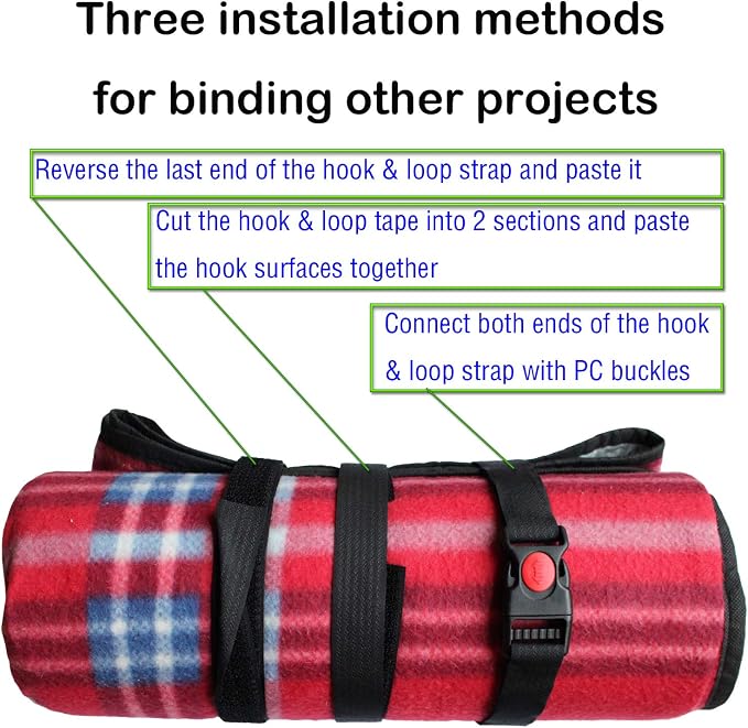 French Door Fridge Lock Multifunctional Baby Cabinet Lock for Refrigerators Cabinets RV Cable Tie for Child Safety Products Black 2 Pack 17 in - Image 3