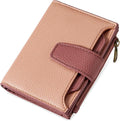 Small Wallet Women RFID Blocking Soft Leather Bifold Compact Card Holder Wallet for Women with Zipper Coin Pocket 4 ID Window by Airkit