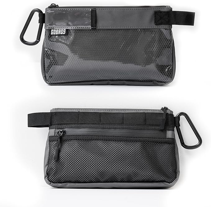 Production Zipper Bags - Electronics & Camera Accessories Bag - Cable organizer, Gear Accessory Pouch, Travel Camera Essentials (Small, Gray) - Image 4