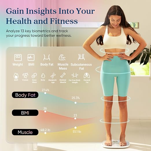Etekcity Rechargeable Smart Scale for Body Weight, FSA Eligible, White | HSA eligible, tracks 13 metrics including BMI, body fat and muscle mass, with Secret Mode and Bluetooth app sync - Image 3