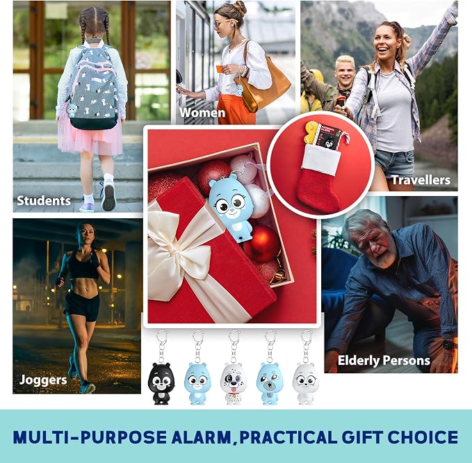 Rechargeable Personal Alarm for Women – 130dB Loud Emergency Alarm Keychain with Strobe Light, Self-Defense Safety Alarm with Low Battery Alert for Women, Kids & Seniors - Image 7