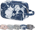 Narwey Travel Toiletry Bag for Women Traveling Dopp Kit Makeup Bag Organizer for Toiletries Accessories Cosmetics (Blue Lotus) by Narwey