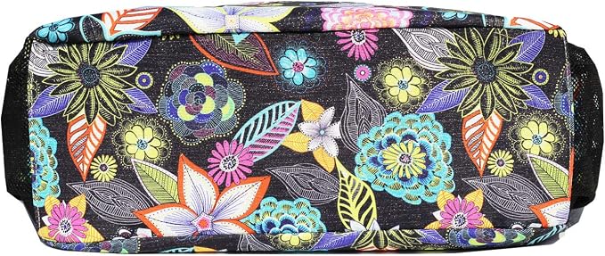 ESVAN Original Floral Water Resistant Large Tote Bag Shoulder Bag for Gym Beach Travel Daily Bags Upgraded - Image 7
