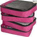 Packing Cubes for Travel Essentials,4 Set Packing Cubes for Suitcases,Lightweight Mesh Luggage Organizer Bag,Pink by GoloniYourStyleYourRule
