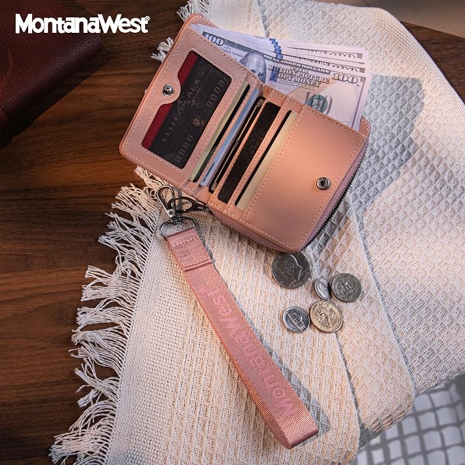 Montana West Small Wallet for Women Female Ladies with a Detachable Wristlet Women's Wallet with Rfid Blocking Lining Minimalist Lightweight & Easy to Carry - Image 4