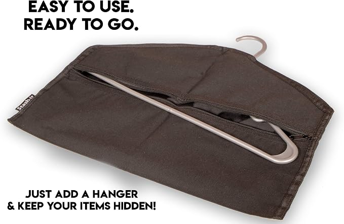 Hanger Diversion Safe with Hidden Pocket | Fits Under Hanging Clothes, Hide Valuables, For Home or Travel - Image 7