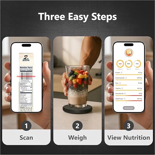 Portable Food Scale with Nutritional Calculator. Rechargeable Travel Size for Weight Loss, Nutrition, Calories, Diabetes, Meal Prep - Pocket Digital Kitchen Scales - Free GOURMETMILES App - Image 7