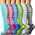 Compression Socks for Women & Men Circulation(6 pairs)-Graduated Supports Socks for Running, Athletic Sports by LaiteHebe