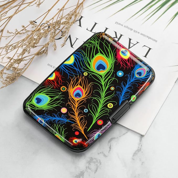 RFID Aluminum Wallet Credit Card Protector Case Holder for Men Women | Mini RFID Aluminum Wallet Credit Cards Holder Business Card Case Metal ID Case for Men Women - Image 7