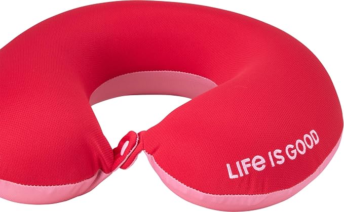 Life is Good Neck Pillow with Soft Memory | All-Over Print, U-Shaped, Cozy Cushioning Cradles Your Head and Spine for Long Trips - Image 6