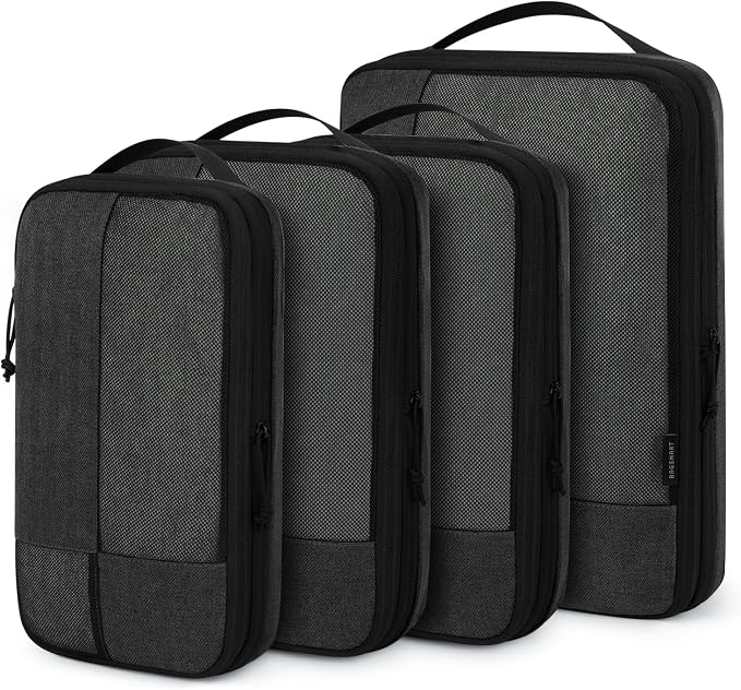 BAGSMART Compression Packing Cubes for Travel | Fits 20/24/28in Carry-On Suitcases, Compressible Bags Streamline Cruise Travel Essentials, Sturdy Handles, Machine Washable by BAGSMART