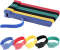 MVYC 150PCS 8 Inch Cable Ties Reusable Multi-Purpose Wire Ties Cord Organizer Adjustable Cable Management 5 Colors by SyncYourLifeWithMVYC