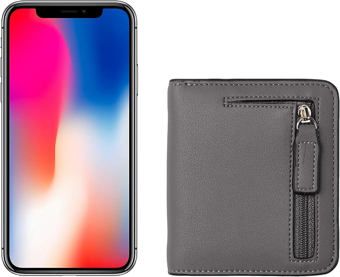 Toughergun Women’s Small Slim Leather Wallet with RFID Protection, Compact Bifold Mini Purse with Clear ID Window - Image 6