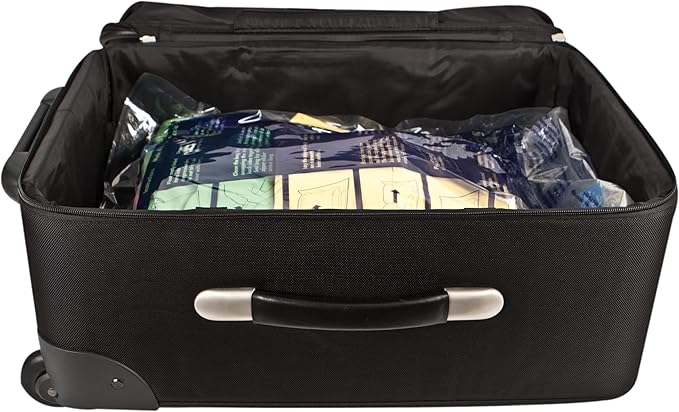 Travelon Set of 2 Compression Packing Bags, Clear, 1 Medium/1Large - Image 6