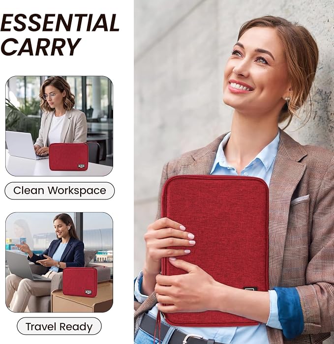 Cable Organizer Bag, Electronics Organizer Case for Tech Accessories | Store chargers, cables, power banks and adapters with elastic loops, mesh pockets and organized compartments for travel. - Image 7