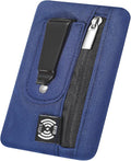 Money Clip, RFID Belt Wallet Travel Wallet Blocking Clip Pocket for Cards Pickpocket Hidden Clips Stash Credit Card Holder Compact Thin Anti-Theft for Traveling(Dark Blue) by Unknown