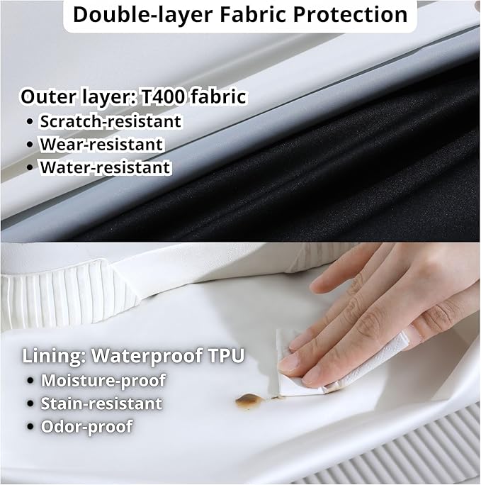tianzong Double-Layer Fabric Wide-Opening Waterproof Travel Shoe Bag with Comfortable Handle (T400+TPU, Black) - Image 3