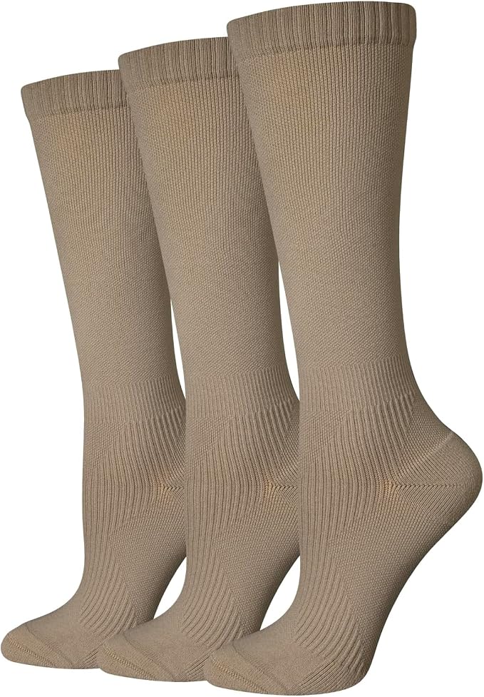Amazon Essentials Women's Knee High Graduated Non-Medical Compression Socks with Arch Support, Daily Wear by AmazonEssentials