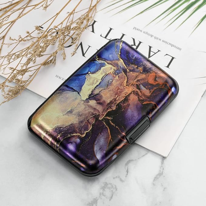 RFID Aluminum Wallet Credit Card Protector Case Holder for Men Women | Mini RFID Aluminum Wallet Credit Cards Holder Business Card Case Metal ID Case for Men Women - Image 7