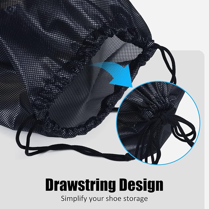 Gloppie Shoe Bags for Travel, Shoe Storage Bag with Drawstring, Packing Organizer for Sneakers, Gym, Luggage, Closet, Weekender Overnight Travel Essentials - Image 3
