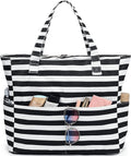 LEDAOU Beach Bag Waterproof Sandproof Women Beach Tote Pool Bag with Zipper for Swim Gym Grocery Travel with Wet Pocket | Sandproof by LEDAOU