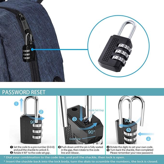 Mancro 17.3 Inch Business Laptop Backpack for Travel Anti-Theft Backpack | Water Resistant Work Daypack with Lock, Travel Computer Bag with Laptop Compartment for Men Women - Image 2