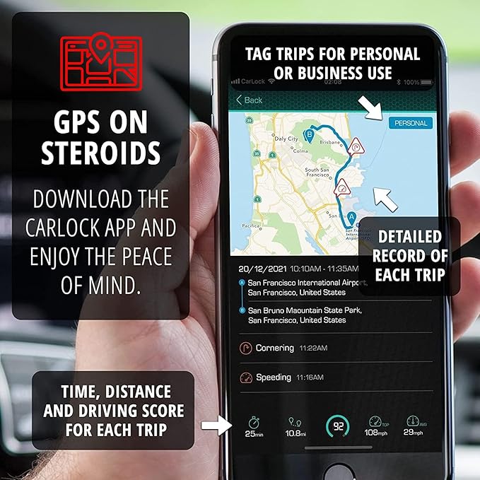 CARLOCK Anti Theft Car Device - Real Time 4G Car Tracker & Car Alarm System. Comes with Device & Phone App. Tracks Your Car in Real Time & Notifies You Immediately of Suspicious Behavior.OBD Plug&Play - Image 6