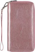 Small Compact Women Wallet RFID Blocking Genuine Leather Bifold Purse with ID Windows by Lavemi