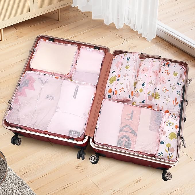 MissBoy Packing Cubes for Kids, 8 Pcs Set of Packing Cubes for Carry on Suitcase Organizer Bags, Kids Packing Cube, Waterproof Travel Essentials for Girls and Boys | Kids Compression Packing Cubes, Breathable Material Space Saving Waterproof Various Si... - Image 7