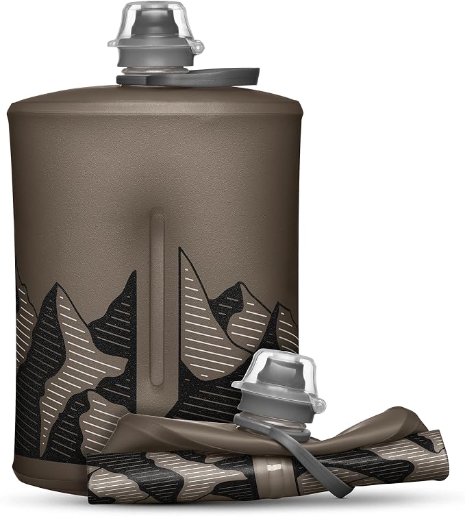 HydraPak Stow Collapsible Water Bottle – 350ml, 500ml, 1L – Ultralight, Leak-Proof, BPA-Free, Filter Compatible Travel & Hiking Flask by Hydrapak