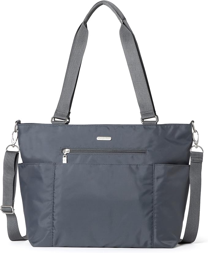 Baggallini Essential Laptop Tote - Work Tote Bag with Laptop Sleeve - Lightweight Travel Crossbody Shoulder Bag for Women by baggallini