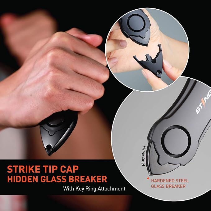 Stinger USA 140dB Siren Personal Safety Alarm Keychain Emergency Tool Music | Panic Alarm Siren, Seatbelt Cutter, Car Window Breaker, Safety Device for Women Kid - Image 5