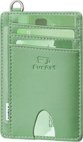 FurArt Slim Minimalist Wallet RFID Credit Card Holder for Men | slim minimalist compact rfid id window thin by FurArt