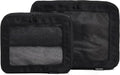 Compression Packing Cubes for Travel, 2-Pack, Black | Solves overpacking, 2-Piece set fits most carry-ons, 50% Space savings, Compression luggage organizer bags by Aerotrunk