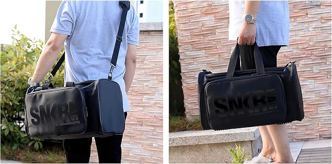 Sneaker Duffel Travel Bag for Men Shoe Bags for Travel Sneaker Bag Basketball Outdoor Sports Gym Bag Travel shoe bag With 3 Adjustable Compartment Dividers Travel Shoe Bags - Image 6