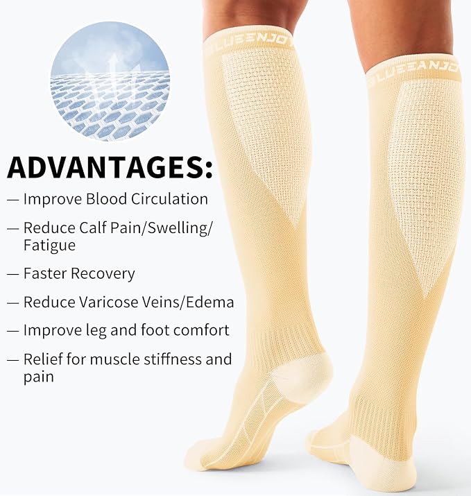 Compression Socks for Women & Men (3 pairs) - Best Support for Nurses, Running, Hiking, Recovery & Flight Socks - Image 6