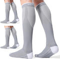 CS CELERSPORT 3/4 Pairs Compression Socks for Men Women Size 6-12 | Knee High Support Socks for Running Nurses Pregnancy Travel Daily Wear by CSCELERSPORT