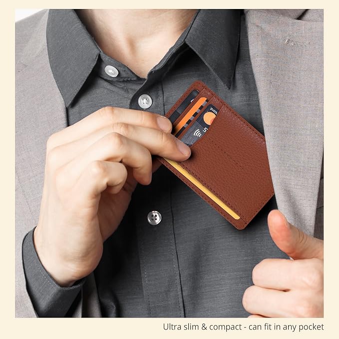 Oak Leathers Leather Wallet for Men & Women - RFID Slim Card Holder - Image 6