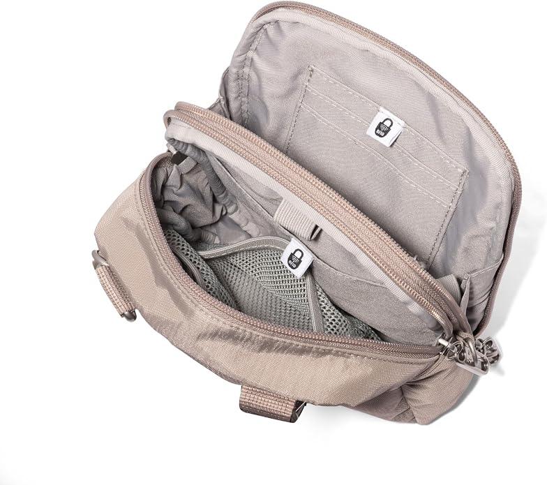 Baggallini Securtex® Anti-theft Mini Everything Crossbody Bag, 6.3"x8.25" Rfid, Locking Zippers & Cut-resistant Strap - Image 10