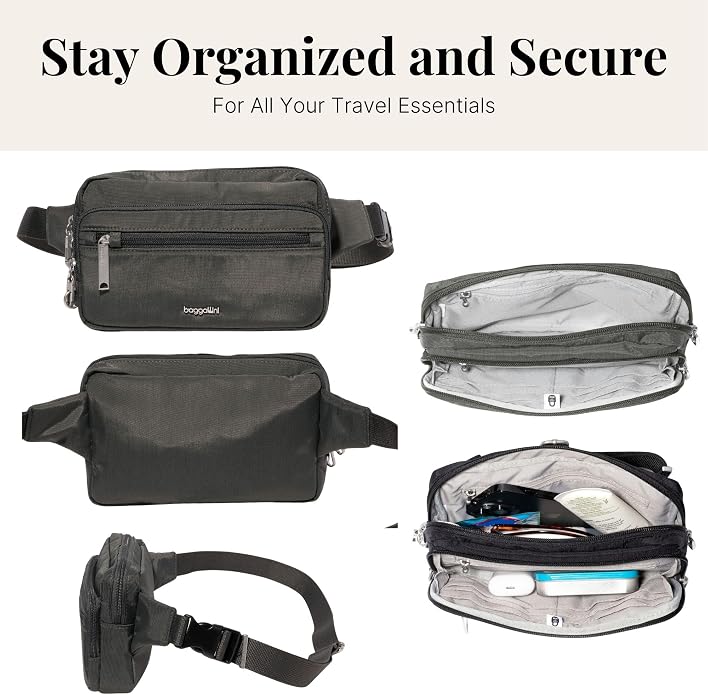 Baggallini Securtex Anti-Theft Belt Bag - Image 6