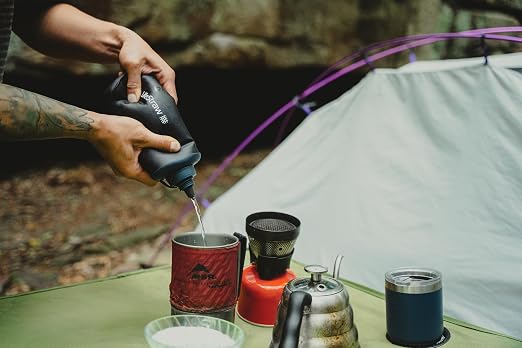LifeStraw Peak Series — Collapsible Squeeze Bottle Water Filter System BPA Free - 650 ml for Trail Running, Camping, Hiking, Travel, Cycling, and Fishing; Dark Mountain Gray - Image 6